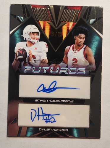 2024 Leaf Futures - Athan Kaliakmanis / Dylan Harper - Double Down Dual Auto /25