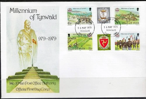 1¢ WONDER'S ~ ISLE OF MAN FDC MILLENNIUM OF TUNWALD 1979 C/S - F193