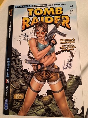 ''2 Autogramme'' auf 'Lara Croft-Tomb Raider Nr. 2' inkl. 2 Poster /TopCow EComiX