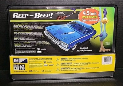 mpc 1/25 プリムス・ロードランナー 1974年型 新品 シュリンク未開封 MPC 1/25 1974 Plymouth Road Runner In Collectors Tin & 4.5-IN