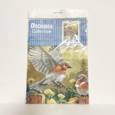 Orchidea Collection NEW Cotton Needlepoint Bird Canvas Art: 3050J