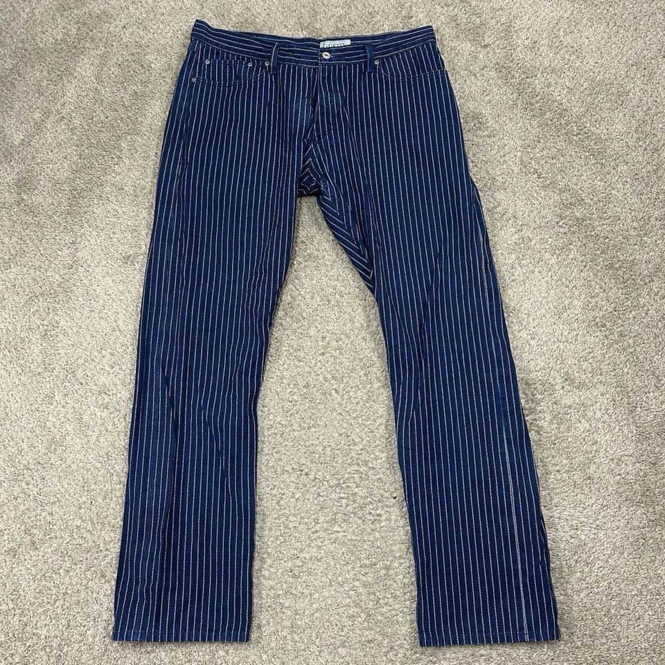 Gustin 384 Selvedge Wabash 牛仔裤男式 40X34(适合 38X34)纽扣门襟直筒 — 第 2/4 张图片