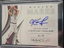 2018-19 Kevin Love Immaculate Modern Marks /99 Auto