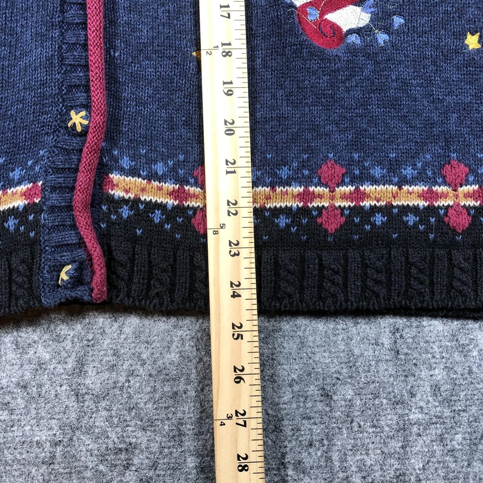 Chaleco Suéter Vintage Quacker Factory Mujer 2XL Casa de Vacaciones Estrellas Años 90 Foto 3 de 4