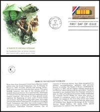 1979 Vietnam Veterans Sc 1802 FDC Fleetwood military service sacrifice tribute