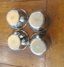 3. 12 Stainless Center Caps 4 New Push Thru Lug Wheels Rare Vintage Nos
