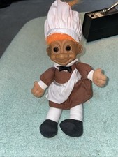Russ Pilgrim Troll Doll l Seated Soft Body Russ Troll with Original Tag 8 Inches