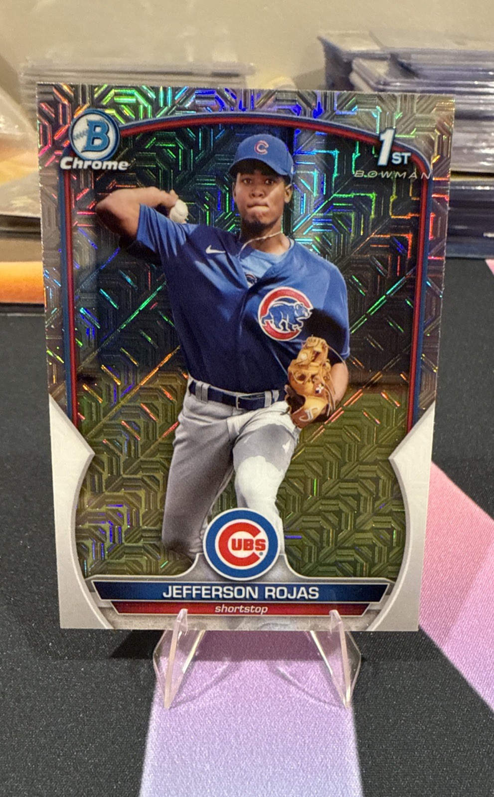 Jefferson Rojas 2023 Bowman Chrome 1st Mega Box Mojo Refractor #BCP-70 CUBS