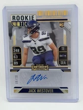 2024 Panini Contenders Jack Westover Clear Rookie Ticket Autograph /10 Seahawks