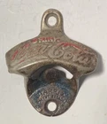 Coca-Cola Vintage Wall-Mount Bottle Opener Soda Theme Silver/Red