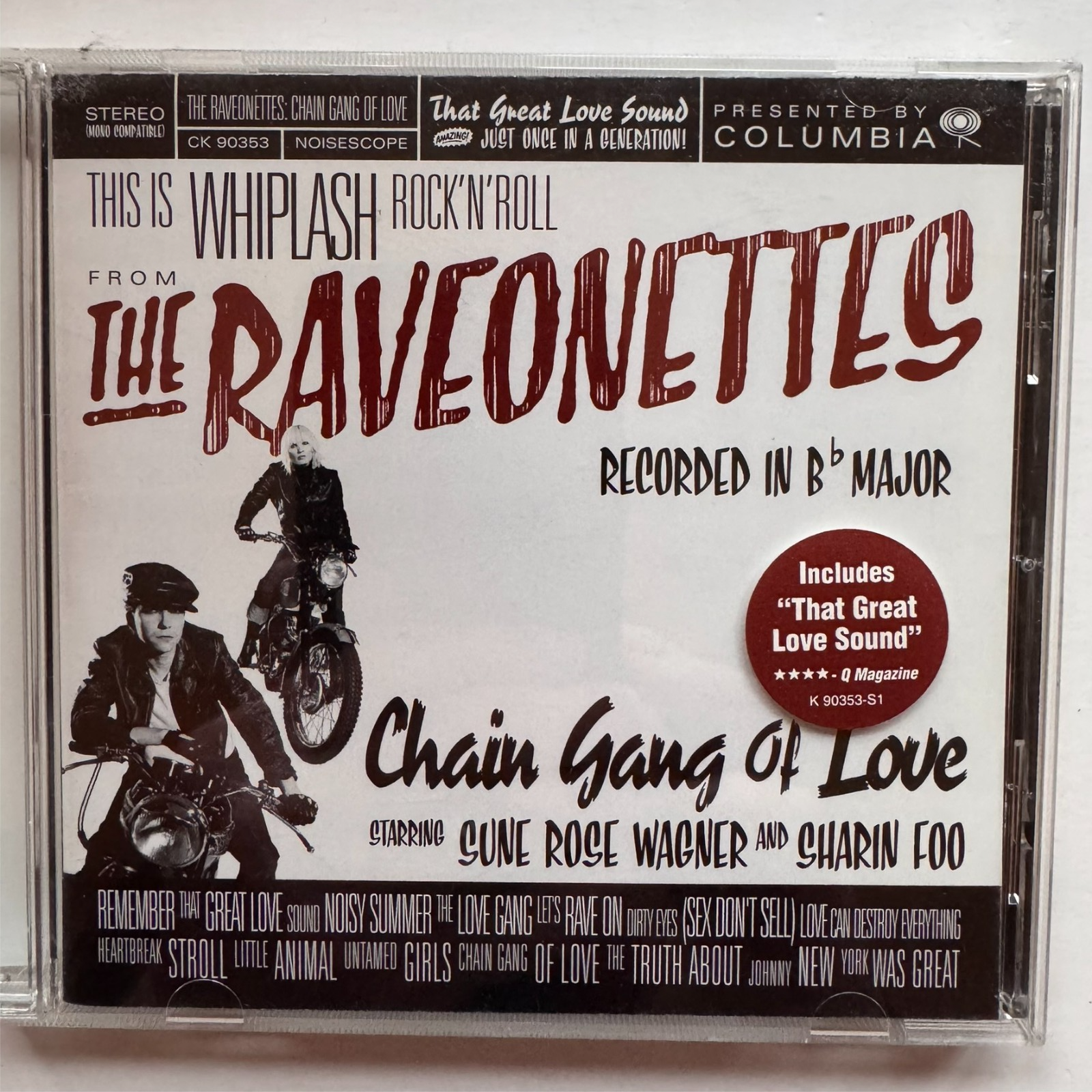 The Raveonettes Chain Gang Of Love CD 2003 Columbia