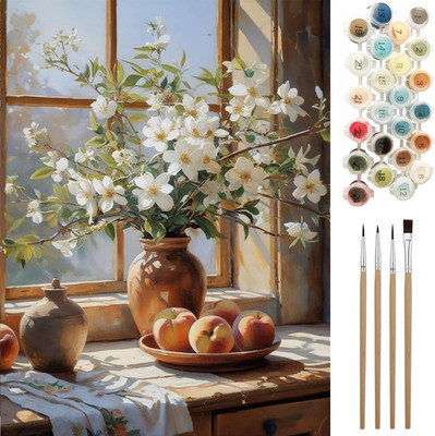 Malen nach Zahlen Erwachsene DIY Set ohne Rahmen Pinsel Acrylfarben Home Wall