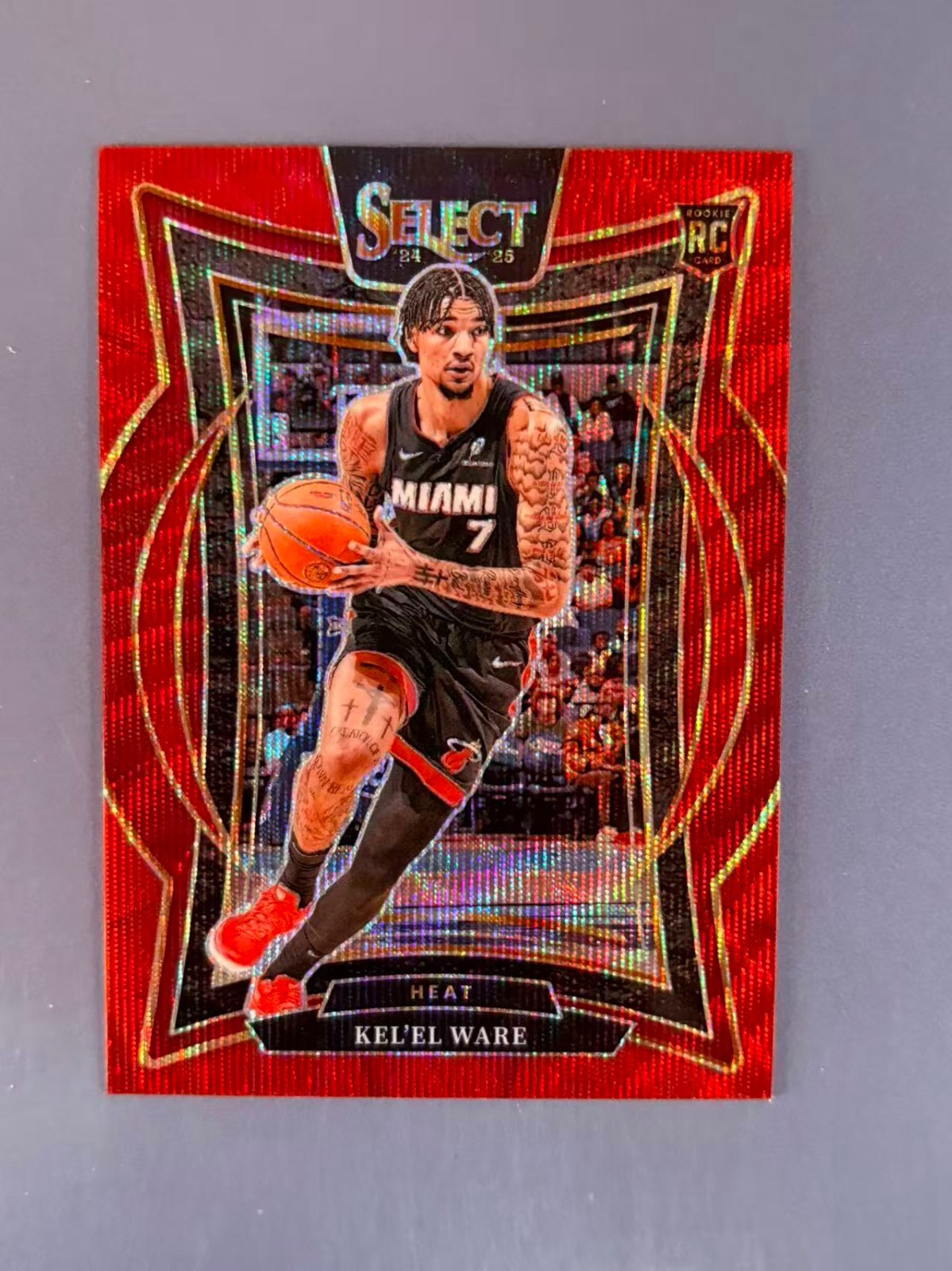 Kel'el Ware 2024-25 Panini Select Concourse Red Wave Prizm RC #66