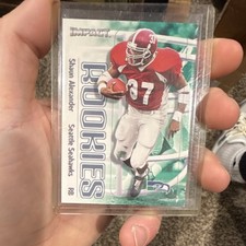 SkyBox 2000 Impact Shaun Alexander Seahawks Rookie Card #173 Rookies Insert. rookie card picture