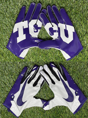 #ad #ad PROMO Nike Vapor Knit FG TCU Football Gloves Mens Large PURPLE $65.00