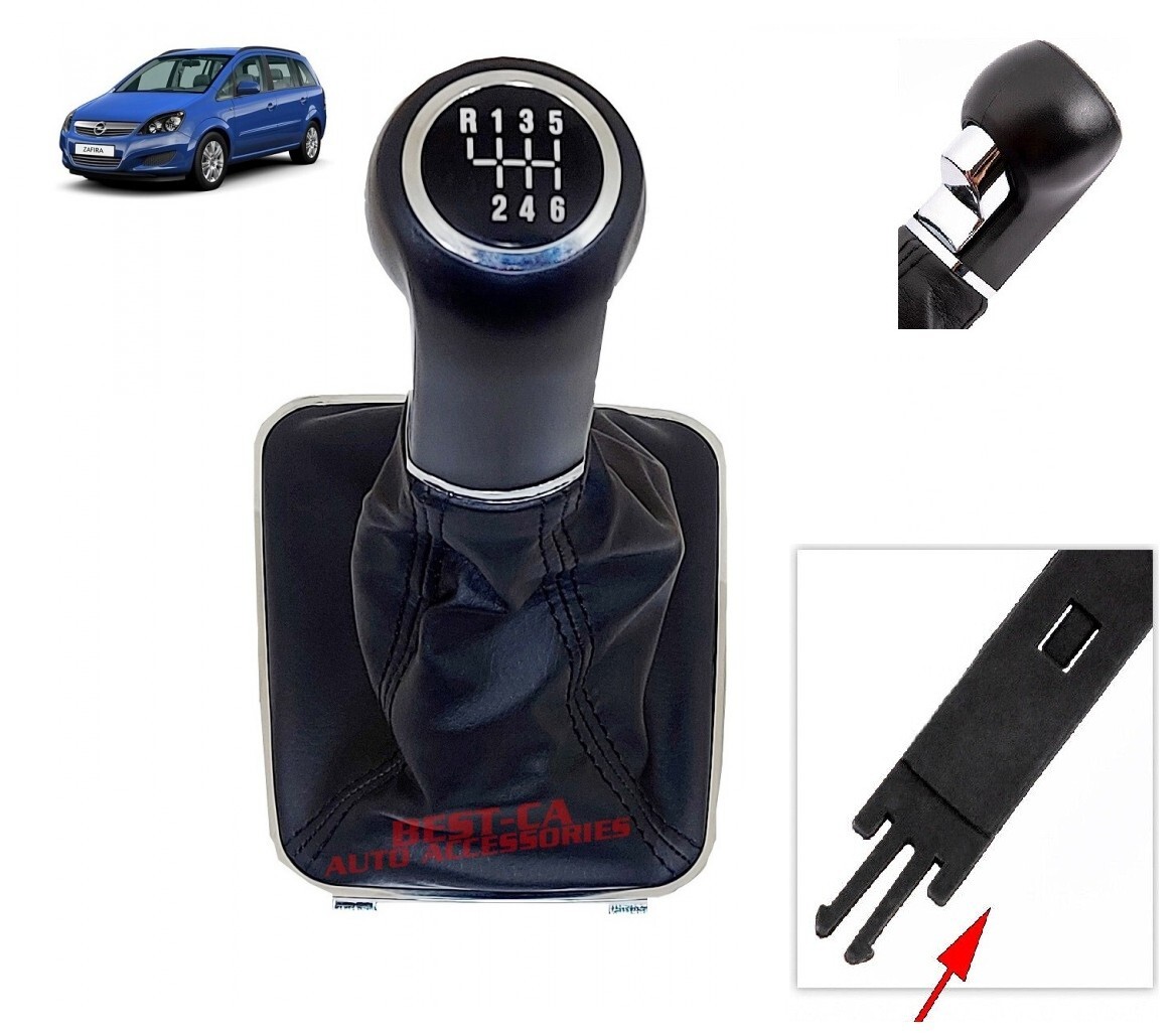 AERZETIX Soufflet De Levier Vitesse En Simili Cuir – Bordure Bleue, Look Neuf, Montage Facile