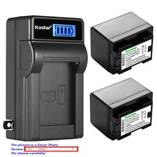 Kastar Battery LCD Wall Charger for Canon BP-727 & Canon VIXIA HF R800 Camera