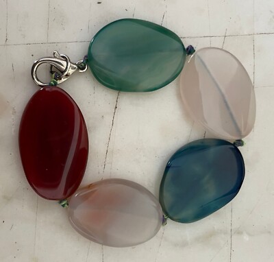 Bracciale cinque pietre Lunghezza aperto 20 cm