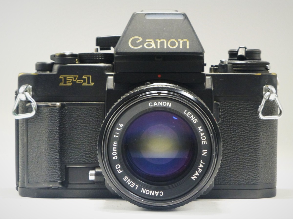 Canon NEW F-1 + ワインダー FN / NFD 50mm F1.4 Near MINT] Canon NEW F-1 Film Camera New FD NFD 50mm F1.4 AE