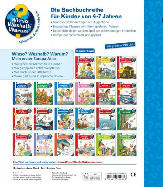 Thumbnail - Ravensburger Buch Wieso? Weshalb? Warum? Mein Erster Europa-atlas