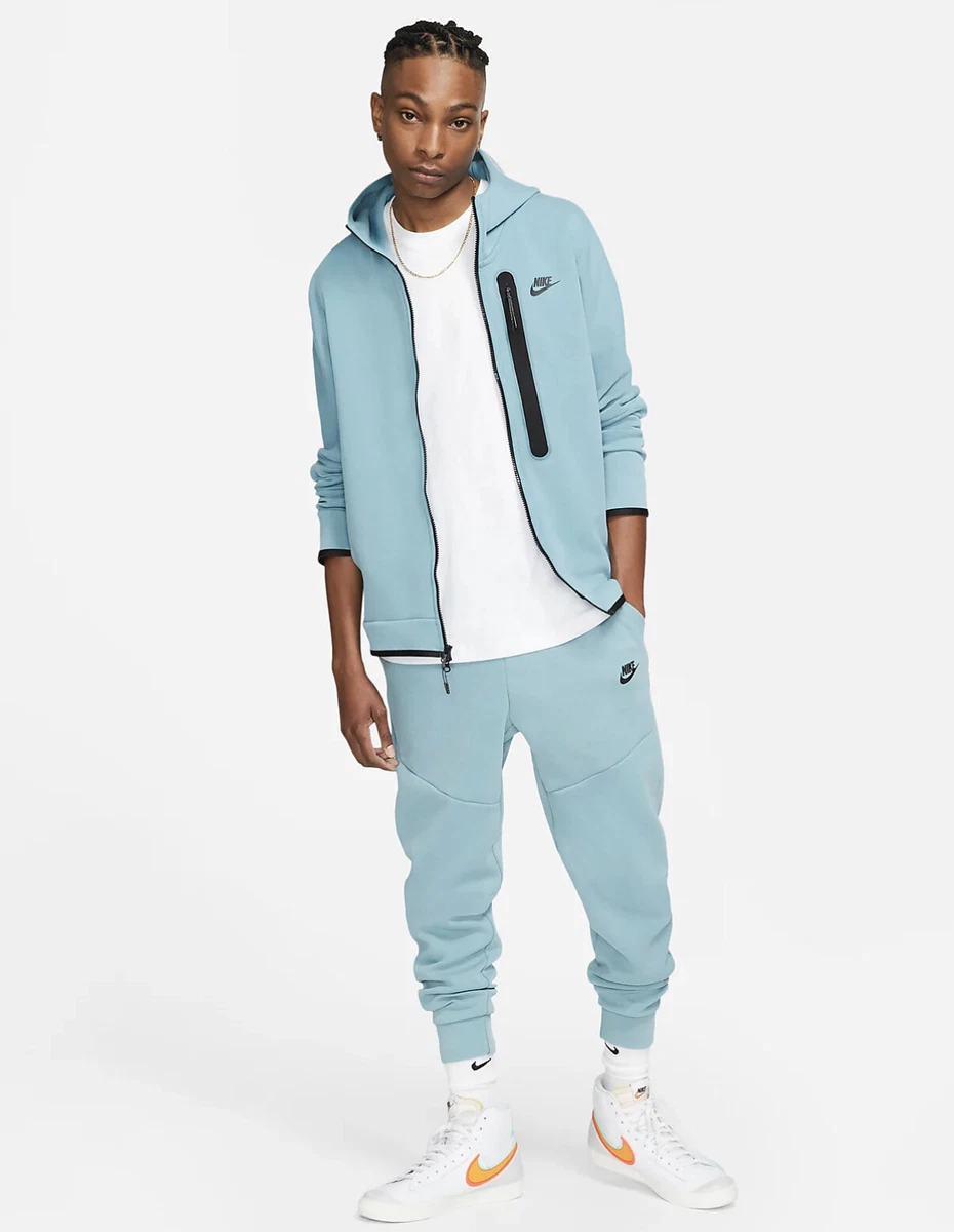 NIKE TECH FLEECE JOGGER CUFFED WASHED LIGHT BLUE PANTS CZ9918-424