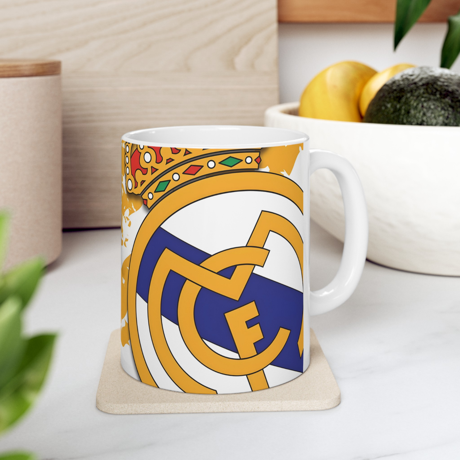 Real Madrid Mug Officiel – Coffret Cadeau – Contenance 330 Ml – Céramique – Collection Licenciée