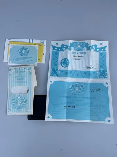 1986 CABBAGE PATCH AllSTARS “PHIL OSGOOD” KIDS Adoption Papers W Original Papers