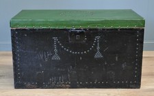 Attractive Antique Victorian Pine Kist Chest Storage Trunk Blanket Toy Box