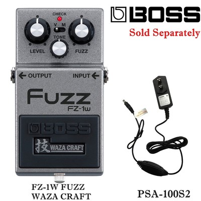 BOSS Effects Pedal FUZZ '' FZ-1W WAZA CRAFT '' BOSS genuine AC adapter PSA-100S2