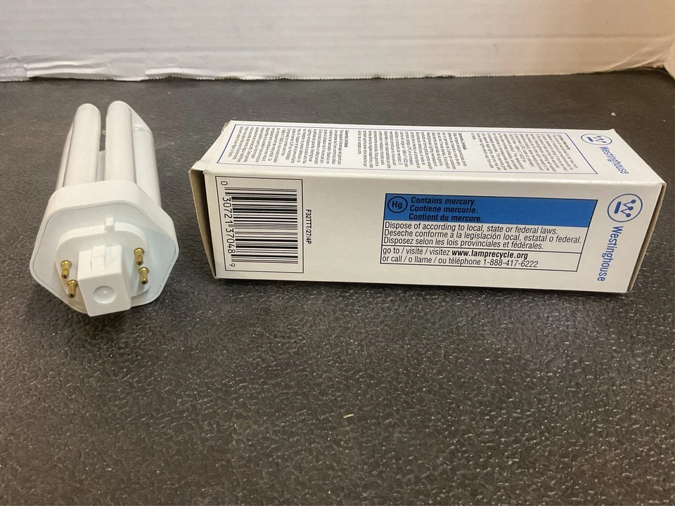 Westinghouse F32TTT/27/4P 32-Watt Fluorescent Lamp Bulb 2700K 4-Pin GX24q-3 10PK - Image 3 of 4