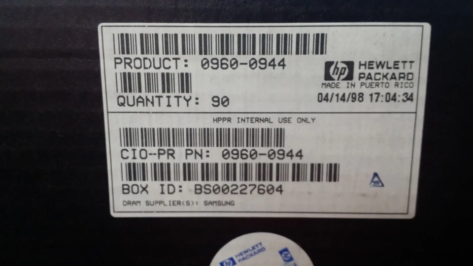 (1) 0960-0944 Smart 2 x 256KB Sync P. Burst 160PIN Dimm Sec. Sram L2 Cache Coast - Image 3 of 3
