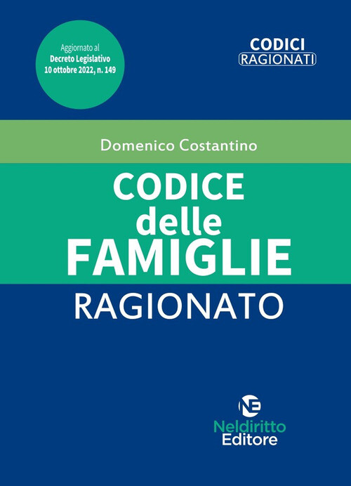 CODICE DELLE FAMIGLIE RAGIONATO COSTANTINO DOMENICO