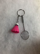 NEW NOVELTY BADMINTON KEY CHAIN