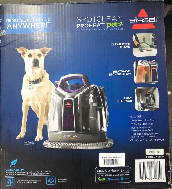 BISSELL SpotClean ProHeat Pet Portable Upholstery Carpet ...