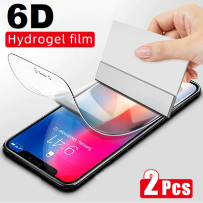  2x iPhone 11 12 XS X Pro Max HydroGel Panzerfolie Display Schutzfolie 6D CURVED