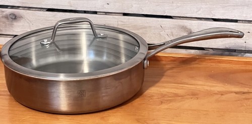 ZWILLING Spirit 3-ply 3-qt Stainless Steel 10" Skillet Saute Pan w/Lid