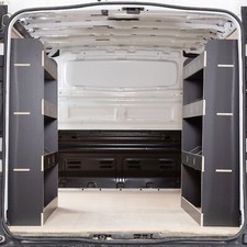 Vauxhall Vivaro L2 (LWB) 2014-19 Double Rear HEXABOARD Van Racking Shelving