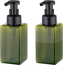 Foaming Soap Dispenser 450ml Refillable Pump Bottle for Liquid Soap Shampoo 2PC