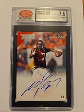 2001 Topps Debut Michael Vick Rookie Auto /499 on card auto RC AUTO