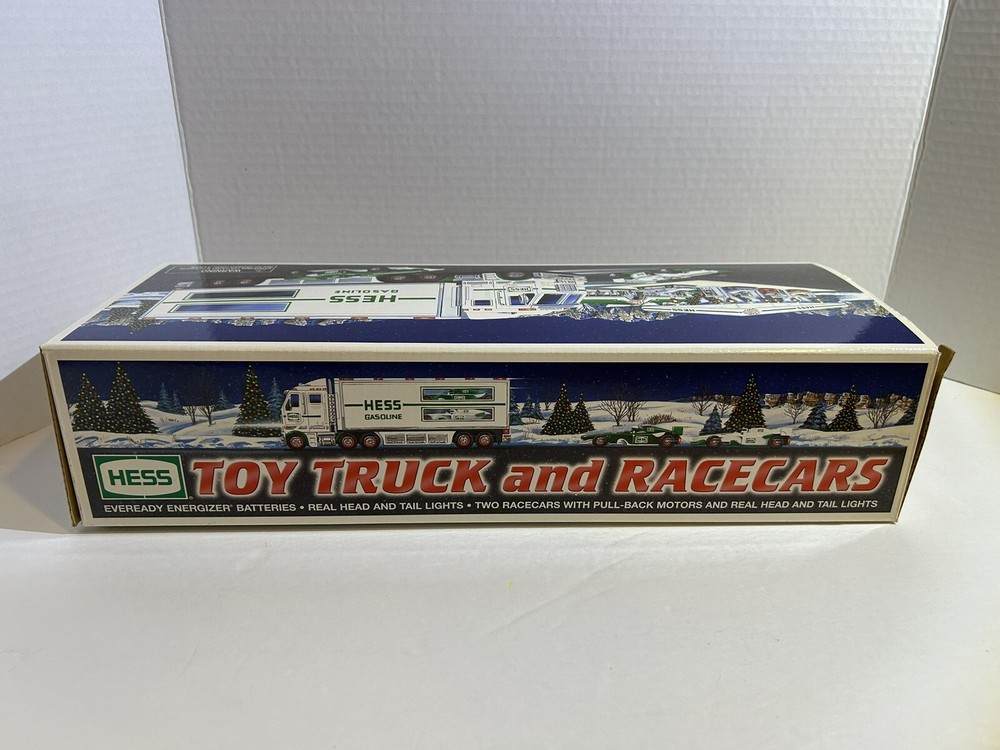 2003 Hess Toy Truck and Race Cars