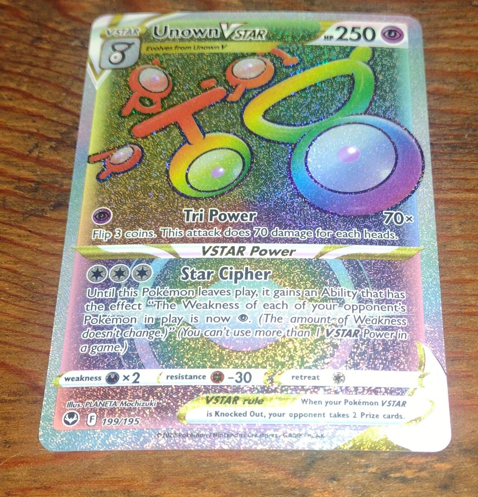 First unown, and first rainbow, also from my first silver tempest booster.  : r/PokemonTCG