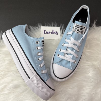Converse by YOU CTAS Lift Platform Low Top Baby Blue/White Women's Sz 7.5 /M 5.5
