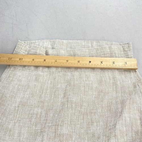 NWT Pure J.Jill Linen Wide Leg Crop Pants Plus Size 3X Sand Pull On Pockets - Picture 11 of 13