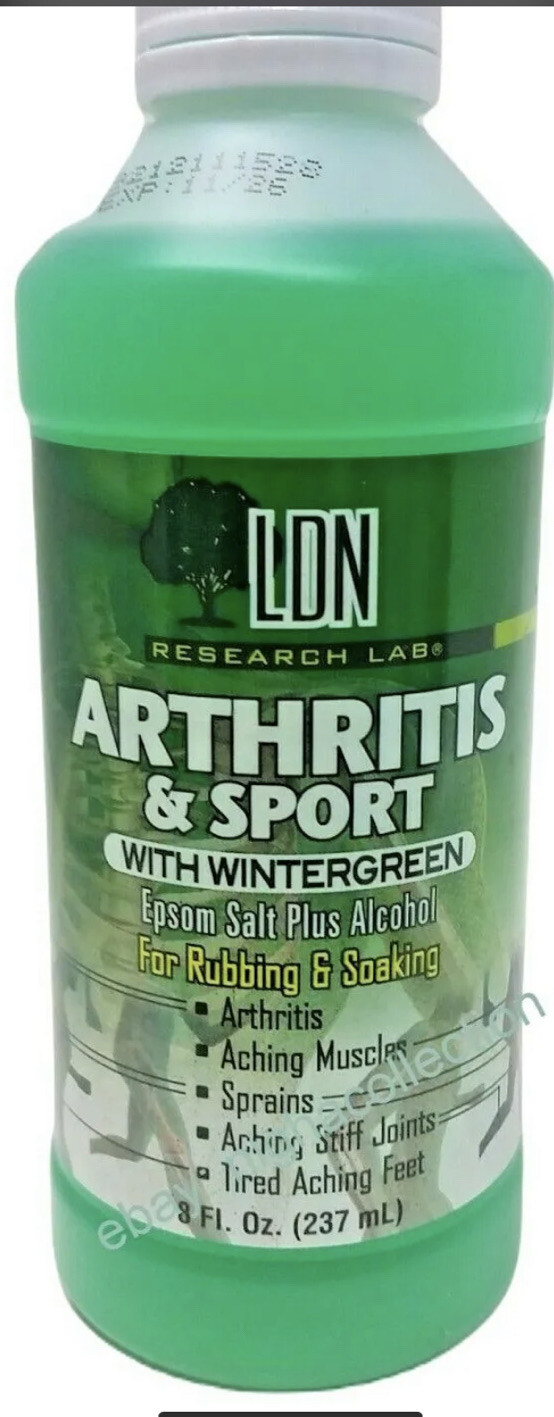 LOT 4 x LDN Research 8oz Arthritis & Sport W Wintergreen Epsom Salt