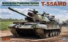 1/35 Rye Field T-55AMD Drozd Active Protection System with Workable Track #5091