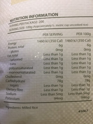 Sunrice Go 20 kg Medium Grain Rice High Quality Australia Grown - Picture 3 of 3