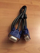 SPACE SHUTTLE-Z MALE SVGA CABLE AWM E101344 STYLE 20276  80 C 30V 4.8FT