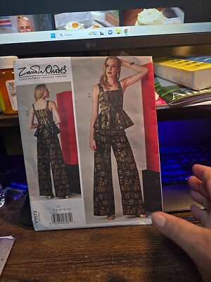   VOGUE AMERICAN DESIGNER #V1572-ZAMOLA RHODES-LADIES TOP-PANTS PATTERN 6-14 FF
