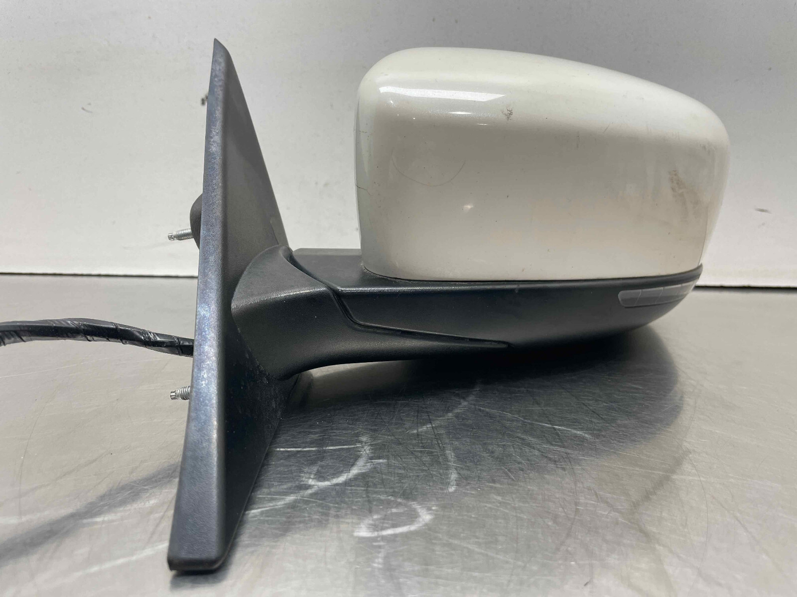 2014 Maserati Ghibli OEM Left Hand Drivers Side Power Door Mirror Bianco White