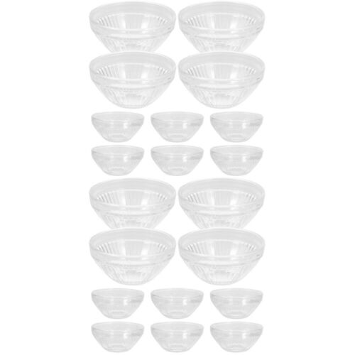  20 pièces bols à pudding en verre tasses à gelée petits bols en verre transparent dessert - Photo 1/12